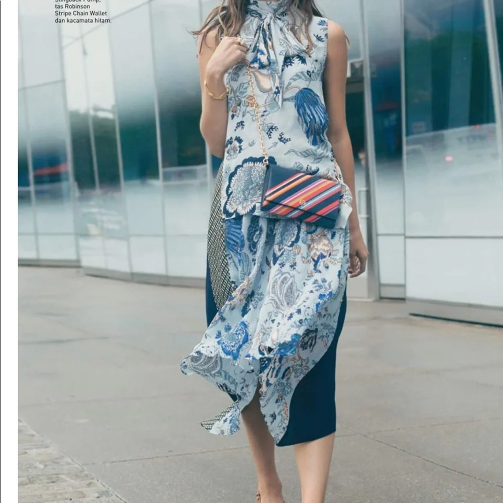 $798 Tory Burch Margaret silk floral dress